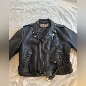 Schott NYC Perfecto Leather Motorcycle Jacket – Size 50 – Made in USA
